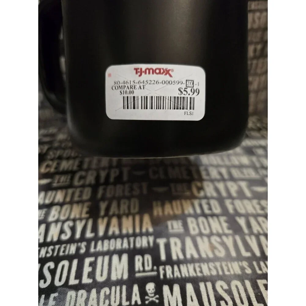 NWT Rae Dunn Halloween Haunted Black Coffee Mug
